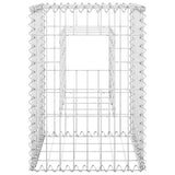 Gabion Basket Posts 2 pcs 40x40x60 cm Iron - Top-Down View