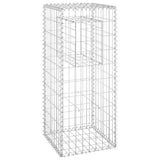 Gabion Basket Post 40x40x100 cm Iron - Front View
