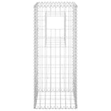 Gabion Basket Post 40x40x100 cm Iron - Side View