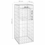 Gabion Basket Post 40x40x100 cm Iron