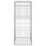 Gabion Basket Posts 2 pcs 40x40x100 cm Iron