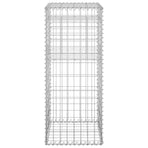 Gabion Basket Posts 2 pcs 40x40x100 cm Iron