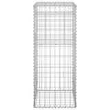 Gabion Basket Posts 2 pcs 40x40x100 cm Iron - 45-Degree Angle