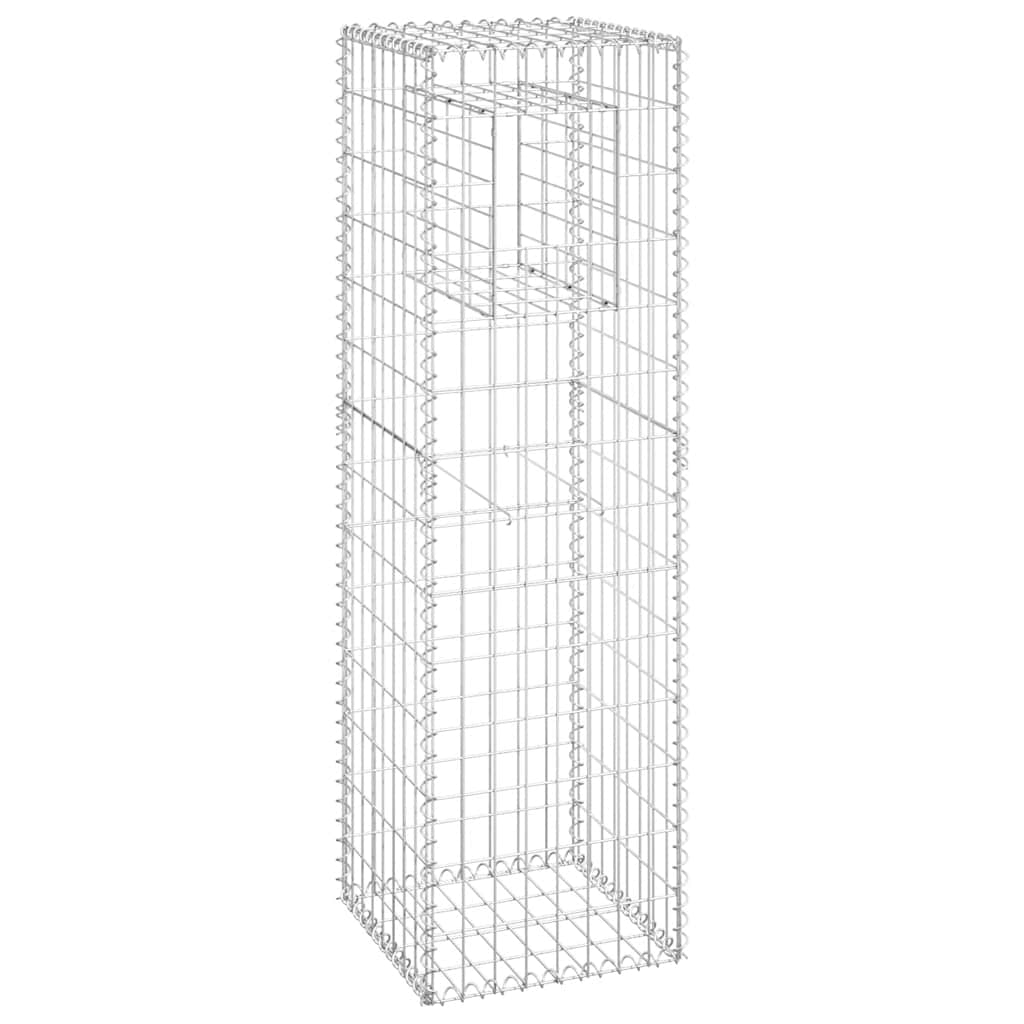 Gabion Basket Post 40x40x140 cm Iron