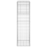Gabion Basket Post 40x40x140 cm Iron - Top-Down View
