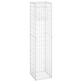 Gabion Basket Post 40x40x180 cm Iron - Front View