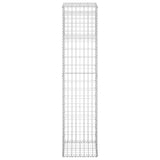 Gabion Basket Post 40x40x180 cm Iron - Top-Down View