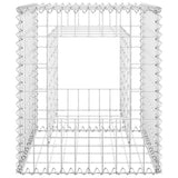 Gabion Basket Posts 2 pcs 50x50x60 cm Iron