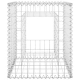 Gabion Basket Posts 2 pcs 50x50x60 cm Iron - Top-Down View