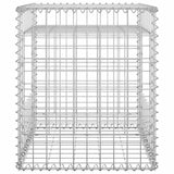 Gabion Basket Posts 2 pcs 50x50x60 cm Iron - 45-Degree Angle