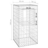 Gabion Basket Post 50x50x100 cm Iron