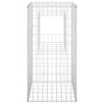 Gabion Basket Posts 2 pcs 50x50x100 cm Iron