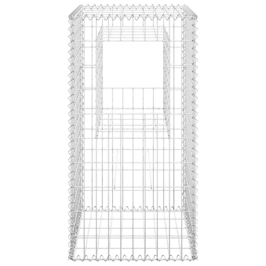 Gabion Basket Posts 2 pcs 50x50x100 cm Iron