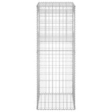 Gabion Basket Post 50x50x140 cm Iron - Top-Down View