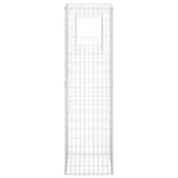 Gabion Basket Posts 2 pcs 50x50x180 cm Iron