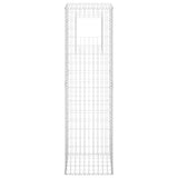 Gabion Basket Posts 2 pcs 50x50x180 cm Iron - Top-Down View