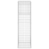 Gabion Basket Posts 2 pcs 50x50x180 cm Iron