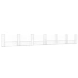 U-shape Gabion Basket with 7 Posts Iron 740x20x100 cm - Front View
