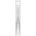 U-shape Gabion Basket with 5 Posts Iron 500x20x150 cm