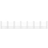 U-shape Gabion Basket with 8 Posts Iron 860x20x150 cm