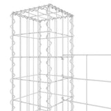U-shape Gabion Basket with 8 Posts Iron 860x20x150 cm