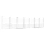 U-shape Gabion Basket with 8 Posts Iron 860x20x200 cm