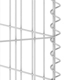 Gabion Wall for Garbage Bin Galvanised Steel 110x100x110 cm