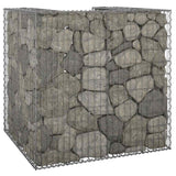 Gabion Wall for Garbage Bin Galvanised Steel 110x100x110 cm