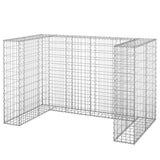 Gabion Wall for Garbage Bins Galvanised Steel 180x100x110 cm