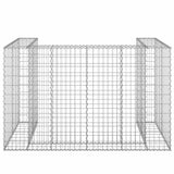 Gabion Wall for Garbage Bins Galvanised Steel 180x100x110 cm