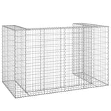 Gabion Wall for Garbage Bins Galvanised Steel 180x100x110 cm - 45-Degree Angle