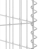 Gabion Wall for Garbage Bins Galvanised Steel 180x100x110 cm