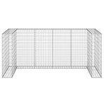 Gabion Wall for Garbage Bins Galvanised Steel 254x100x110 cm