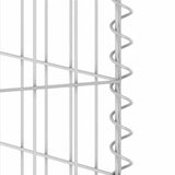 Gabion Wall for Garbage Bins Galvanised Steel 254x100x110 cm