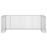 Gabion Wall for Garbage Bins Galvanised Steel 325x100x110 cm - Side View