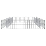 Gabion Raised Bed Galvanised Steel 200x100x20 cm - Rear View