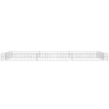 Gabion Raised Bed Galvanised Steel 300x100x20 cm