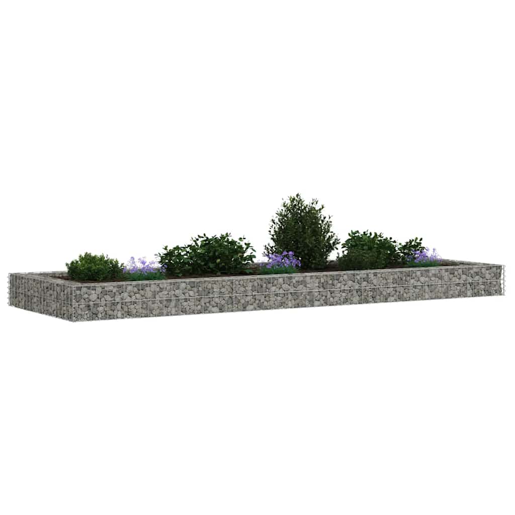 Gabion Raised Bed Galvanised Steel 300x100x20 cm
