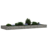 Gabion Raised Bed Galvanised Steel 300x100x20 cm - Top-Down View