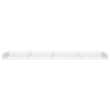 Gabion Raised Bed Galvanised Steel 400x100x20 cm