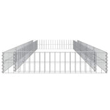 Gabion Raised Bed Galvanised Steel 400x100x20 cm