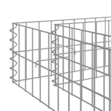 Gabion Raised Bed Galvanised Steel 400x100x20 cm