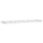 Gabion Raised Bed Galvanised Steel 400x100x20 cm
