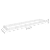 Gabion Raised Bed Galvanised Steel 500x100x20 cm