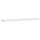 Gabion Raised Bed Galvanised Steel 500x100x20 cm