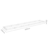 Gabion Raised Bed Galvanised Steel 600x100x20 cm - 45-Degree Angle