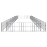 Gabion Raised Bed Galvanised Steel 600x100x20 cm