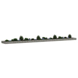 Gabion Raised Bed Galvanised Steel 800x100x20 cm