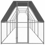 Outdoor Chicken Cage 2x10x2 m Galvanised Steel
