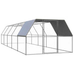 Outdoor Chicken Cage 3x10x2 m Galvanised Steel